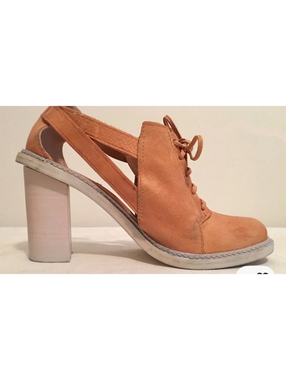 Schuler & Sons Philadelphia Sade Leather Oxford Heels Size 9.5 B - Picture 10 of 11